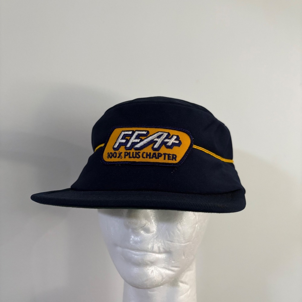 FFA Hat Mens OSFM Navy Blue Good Vintage 100% Plus Chapter Snapback Made in USA